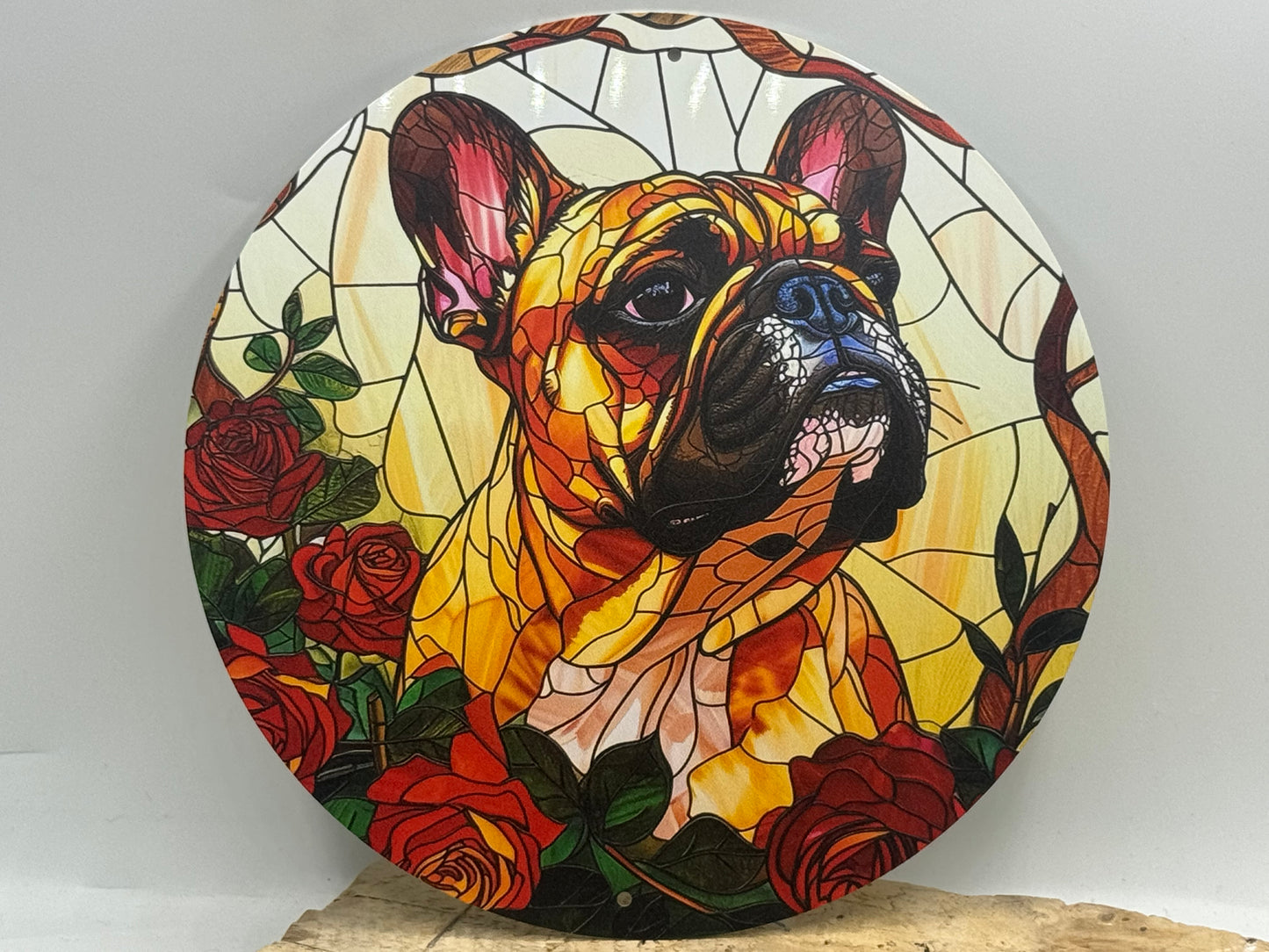Französische Bulldogge Türschild / Dekoschild / Blechschild #47