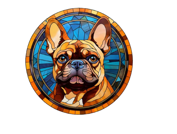 Französische Bulldogge Dekoschild / Dekoration/ Sonnenfänger #24