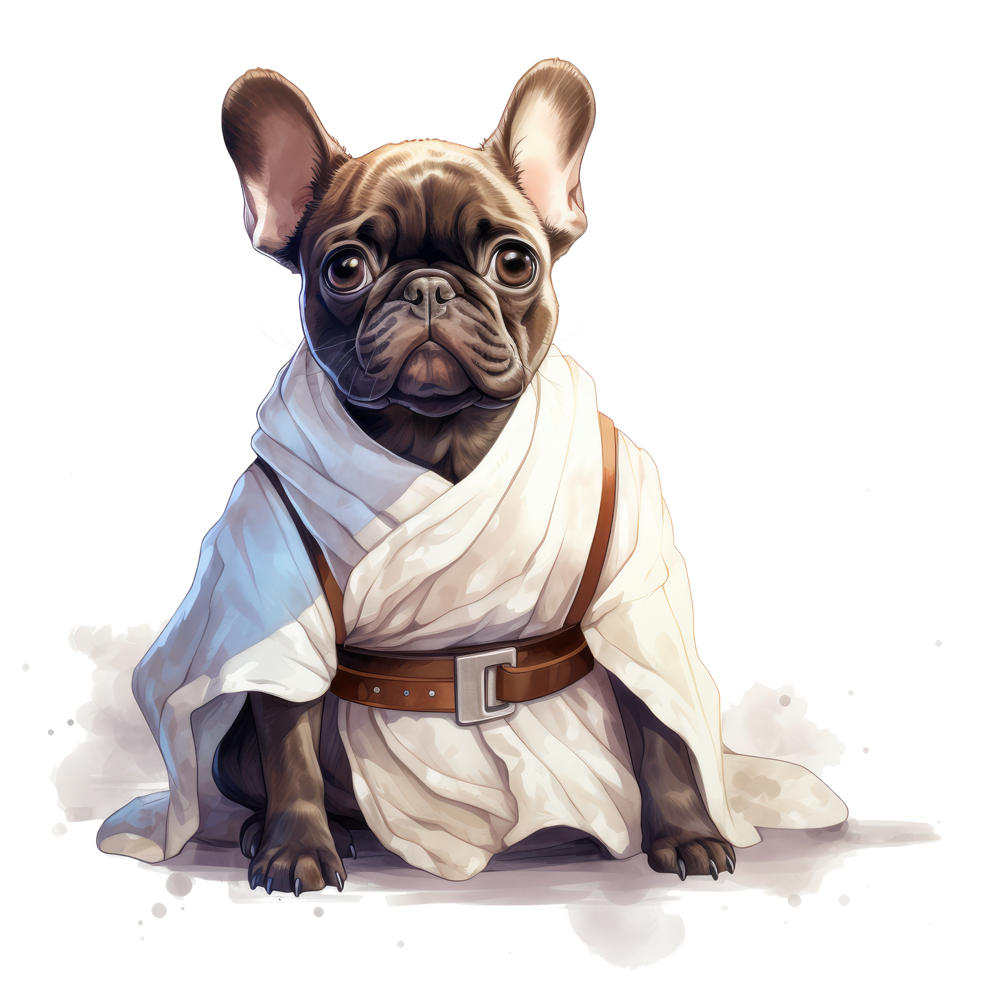 Französische Bulldogge Bügelbild Fiktiv #9