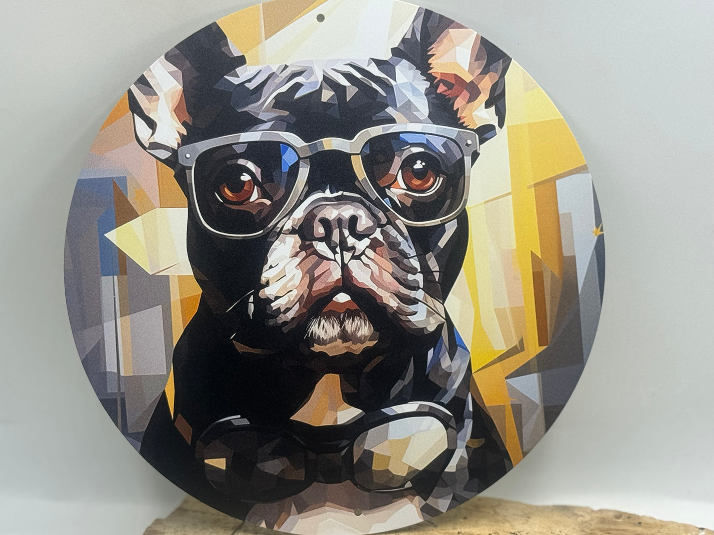Französische Bulldogge Türschild / Dekoschild / Blechschild #20