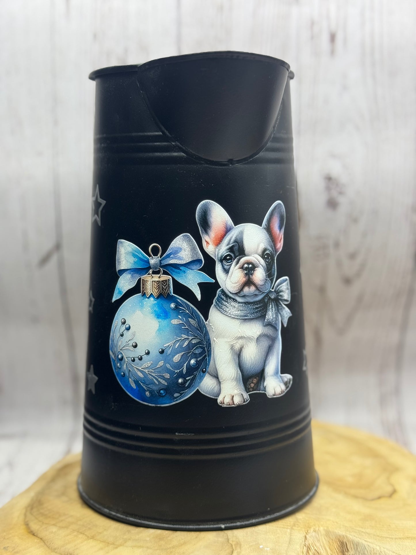 Französische Bulldogge Kanne Weihnachten sofort versandbereit - Sale