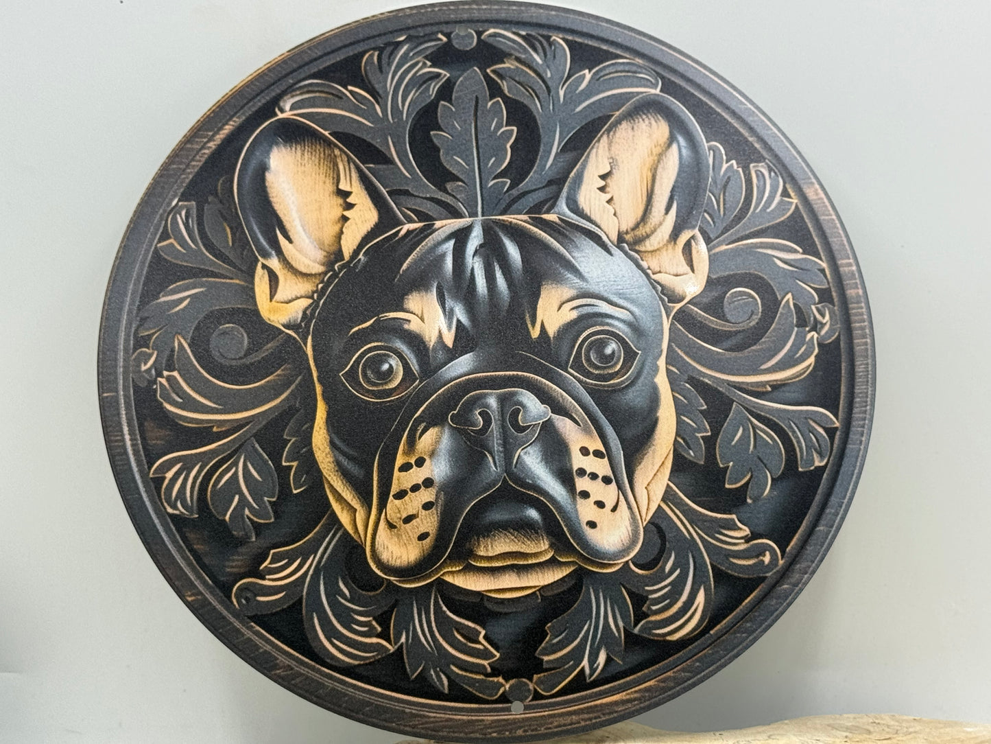 Französische Bulldogge Türschild / Dekoschild / Blechschild #100
