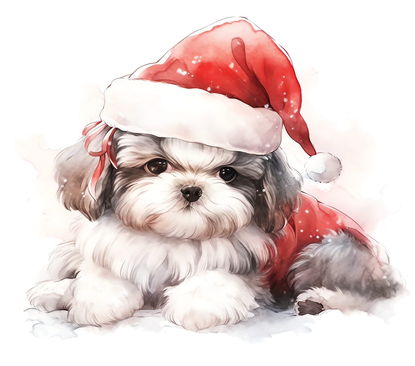 Shih Tzu Bügelbild Weihnachten #7