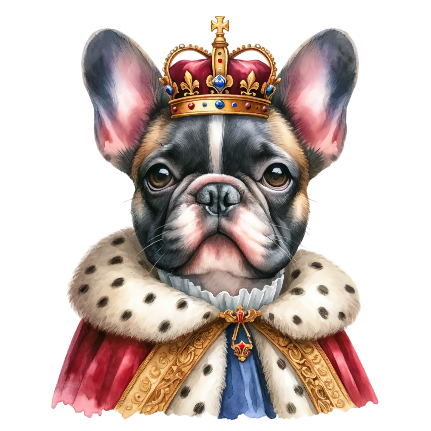 Französische Bulldogge Bügelbild Fiktiv #67