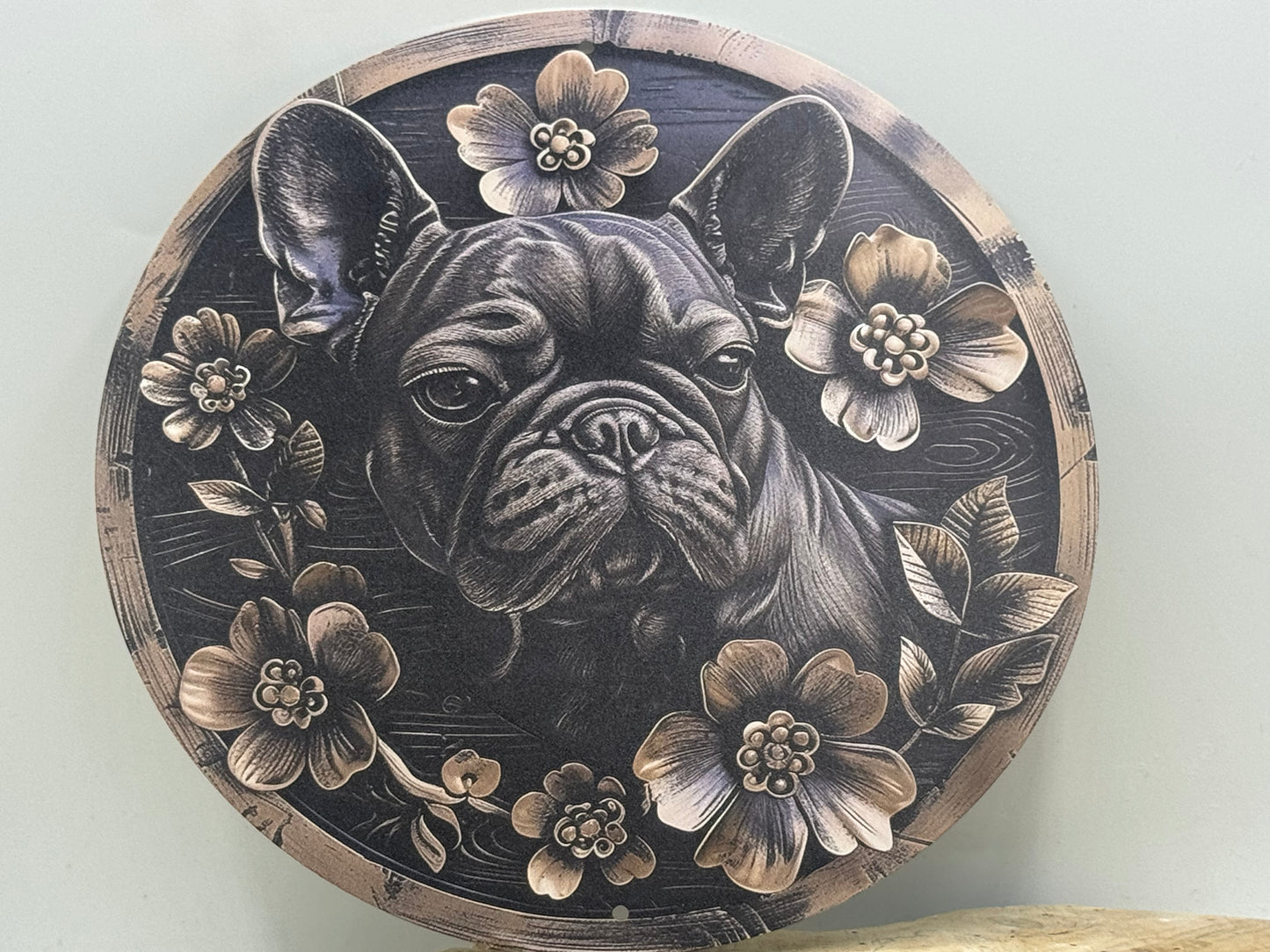 Französische Bulldogge Türschild / Dekoschild / Blechschild #110