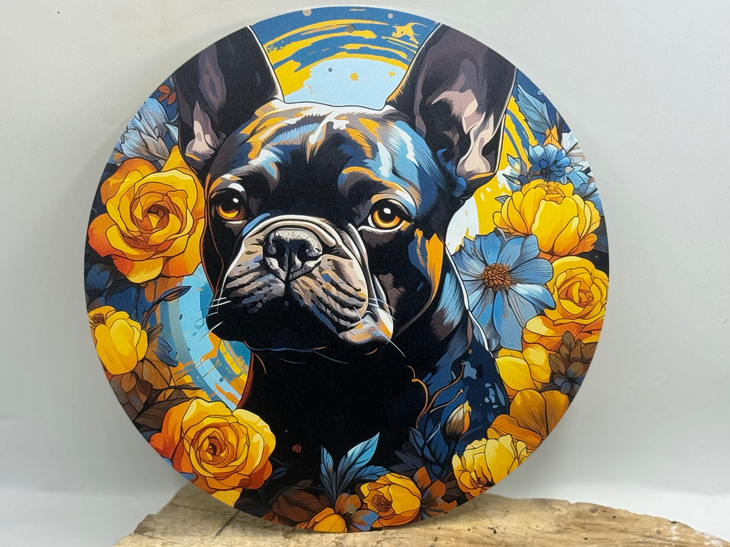 Französische Bulldogge Türschild / Dekoschild / Blechschild #38