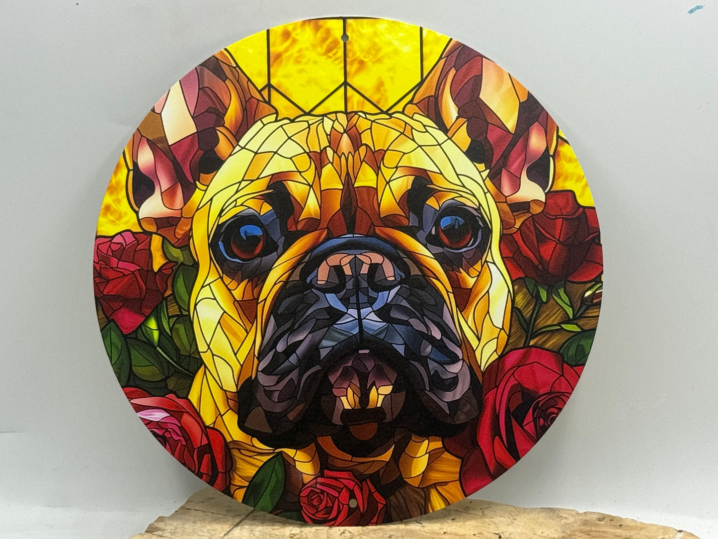 Französische Bulldogge Türschild / Dekoschild / Blechschild #44