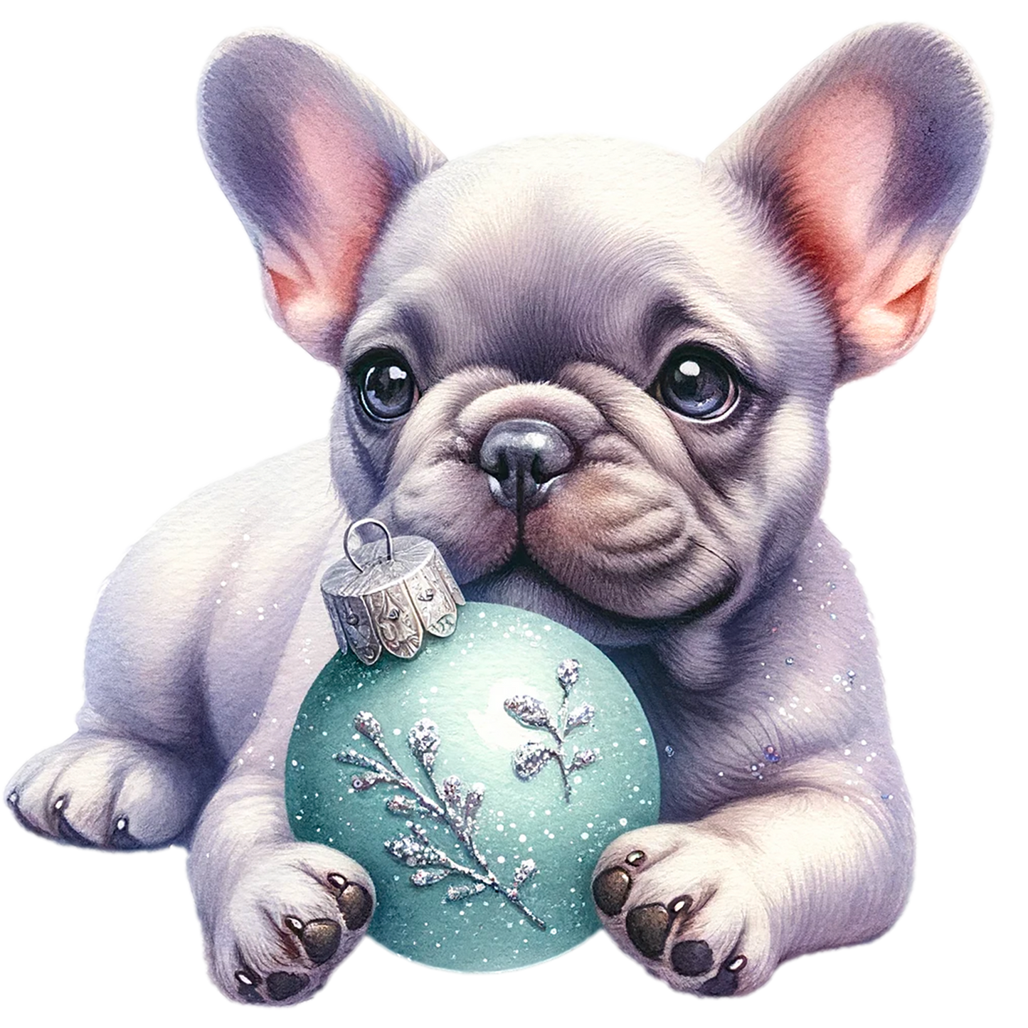Französische Bulldogge Bügelbild Weihnachten #36