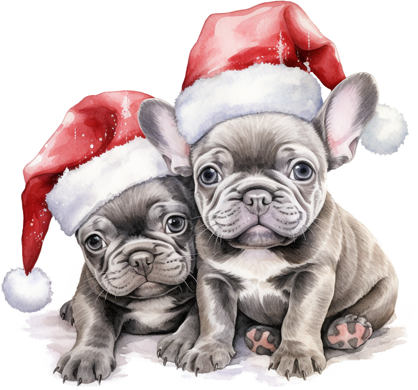 Französische Bulldogge Bügelbild Weihnachten #49