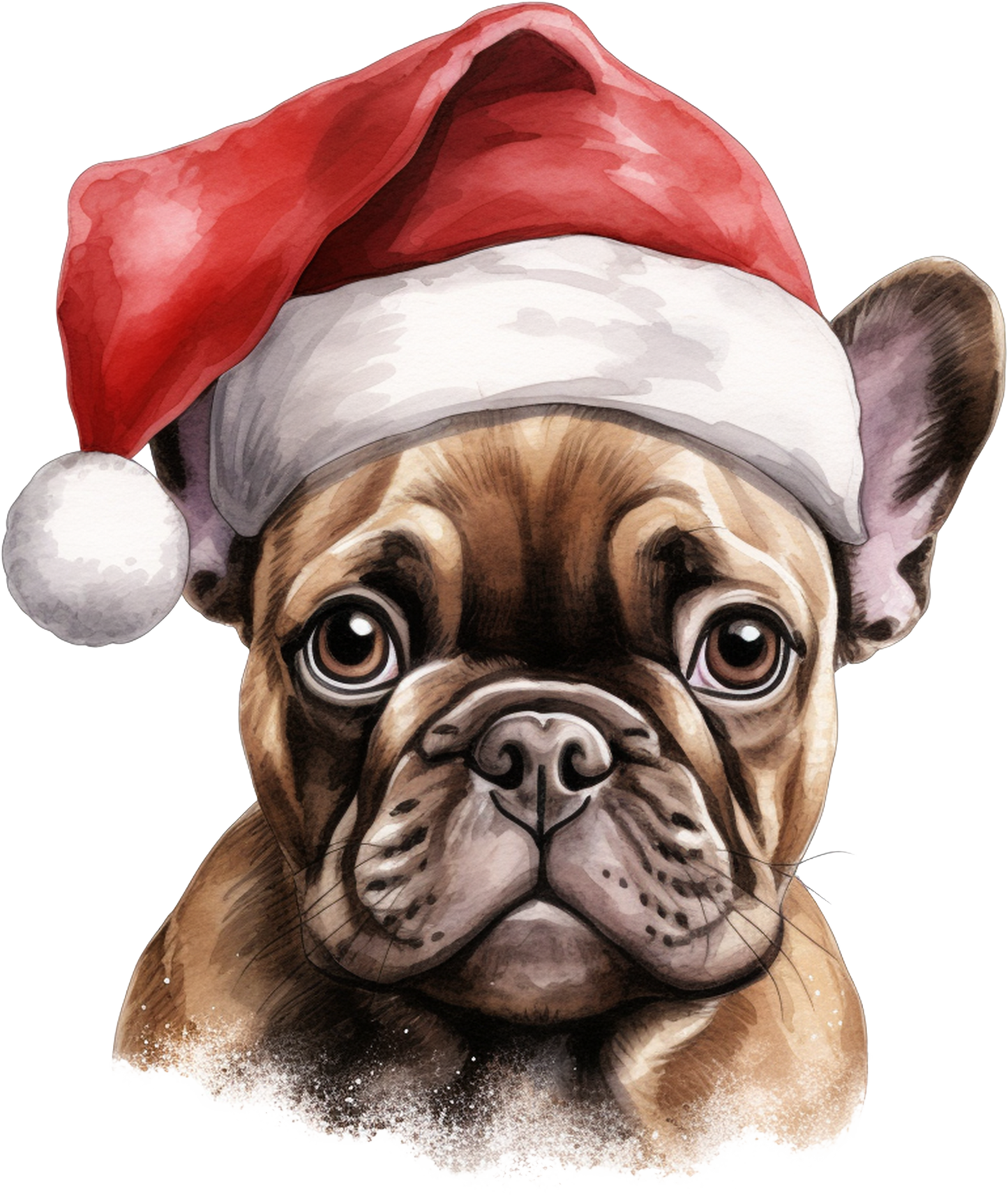 Französische Bulldogge Bügelbild Weihnachten #45