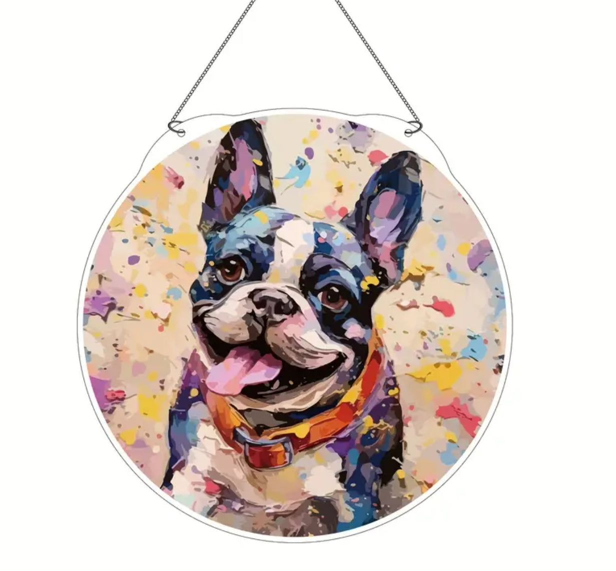 Französische Bulldogge Dekoschild / Dekoration / Sonnenfänger #26 - Sale