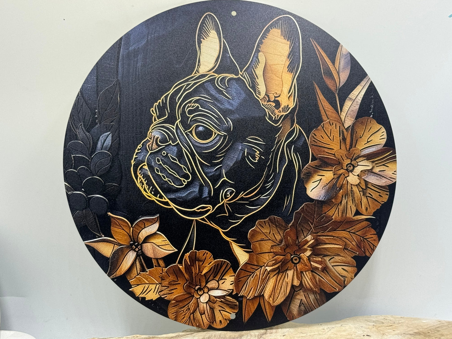 Französische Bulldogge Türschild / Dekoschild / Blechschild #66