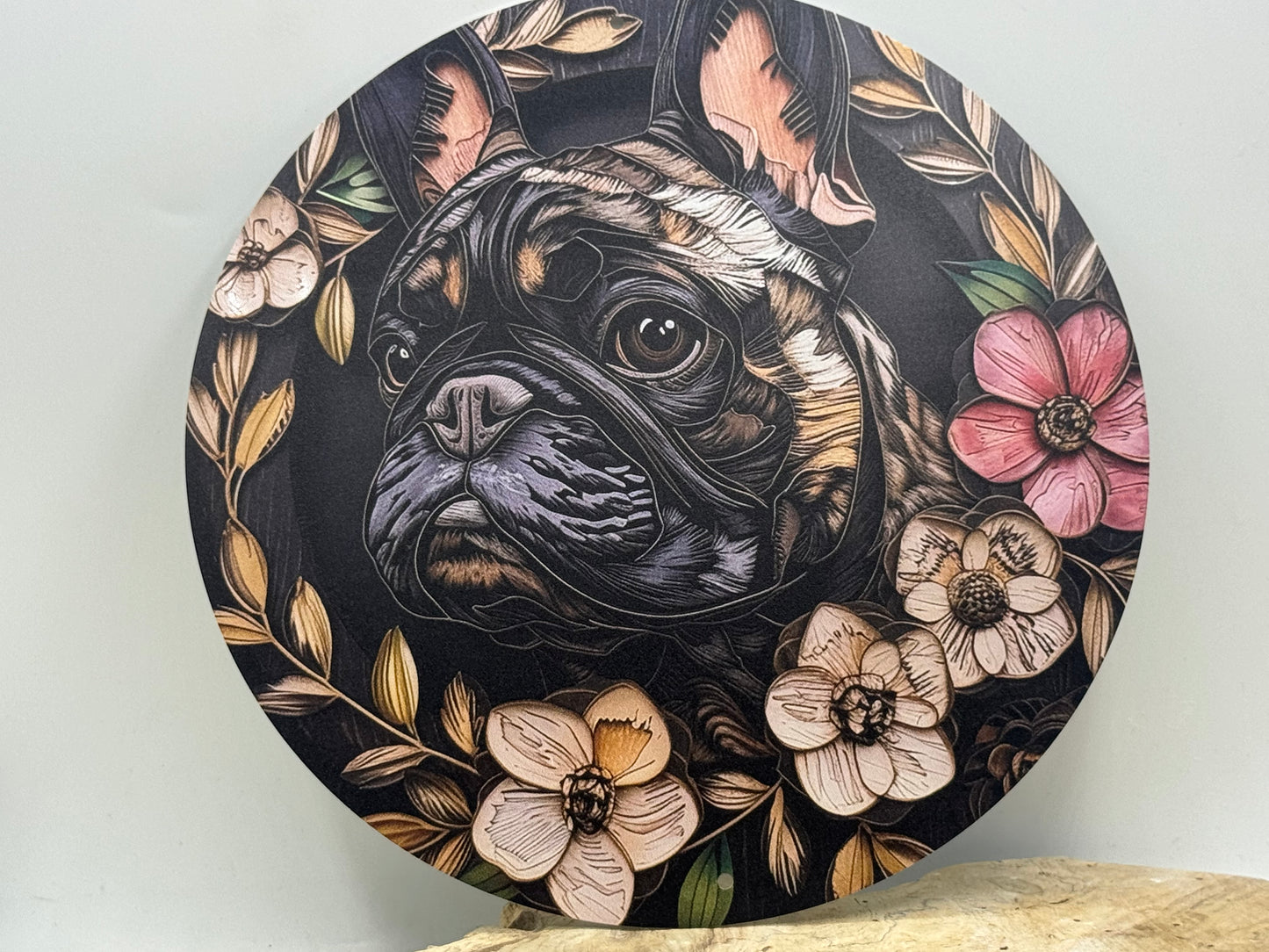 Französische Bulldogge Türschild / Dekoschild / Blechschild #86