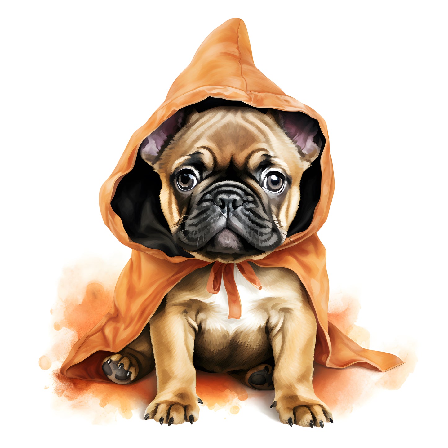 Französische Bulldogge Bügelbild Halloween #4