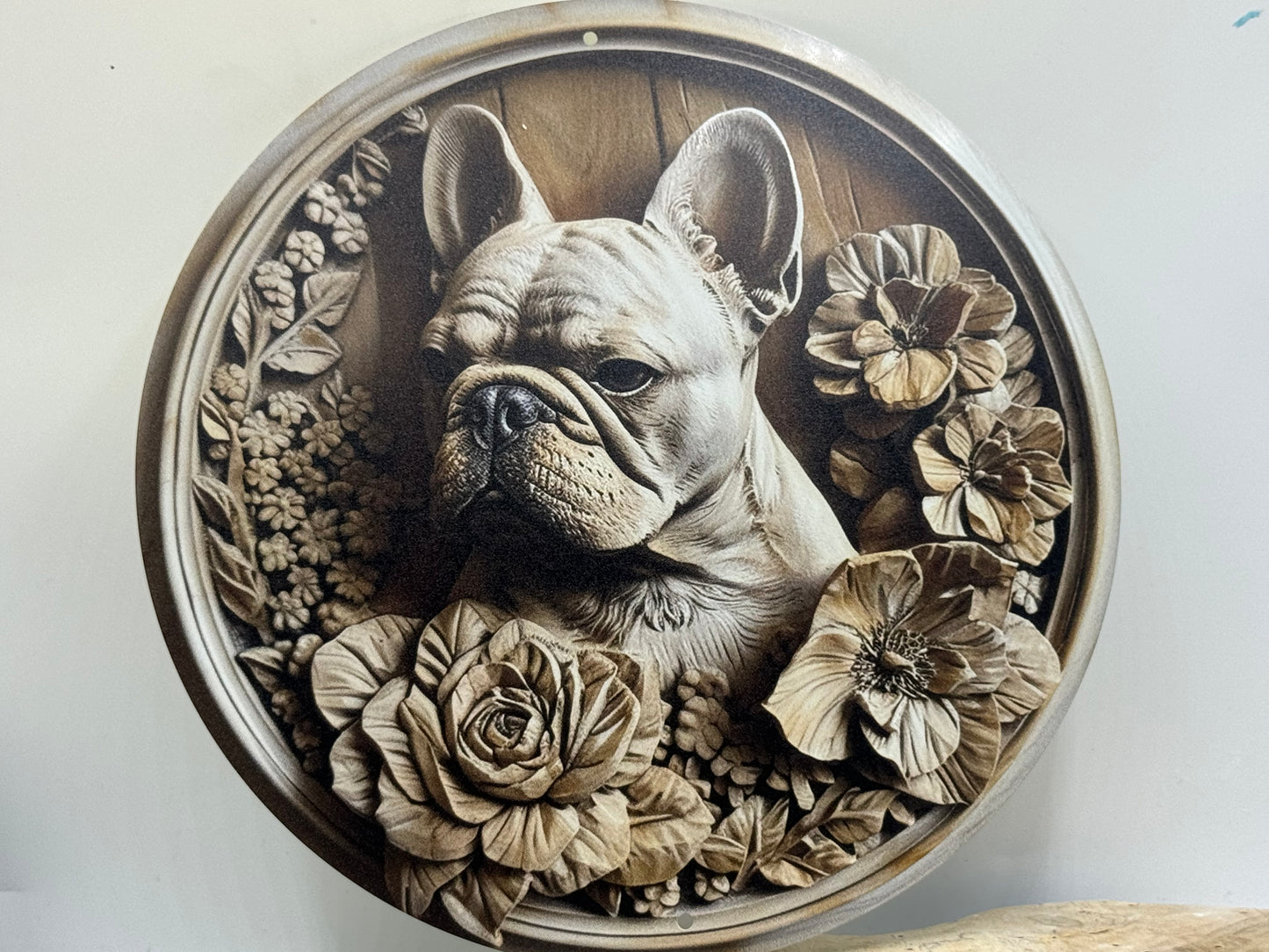 Französische Bulldogge Türschild / Dekoschild / Blechschild #61