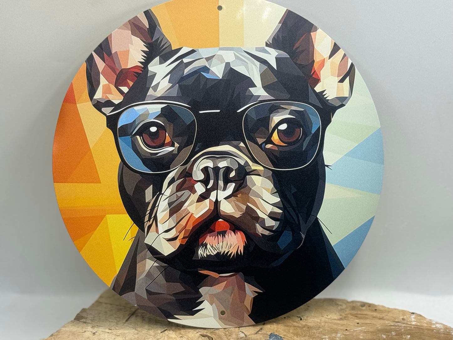 Französische Bulldogge Türschild / Dekoschild / Blechschild #39