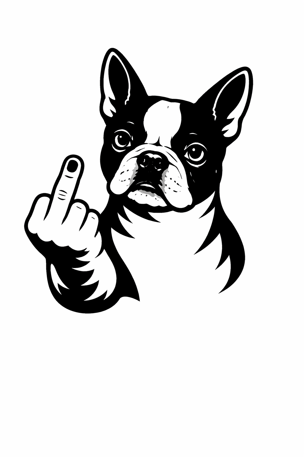 Boston Terrier Autoaufkleber #39