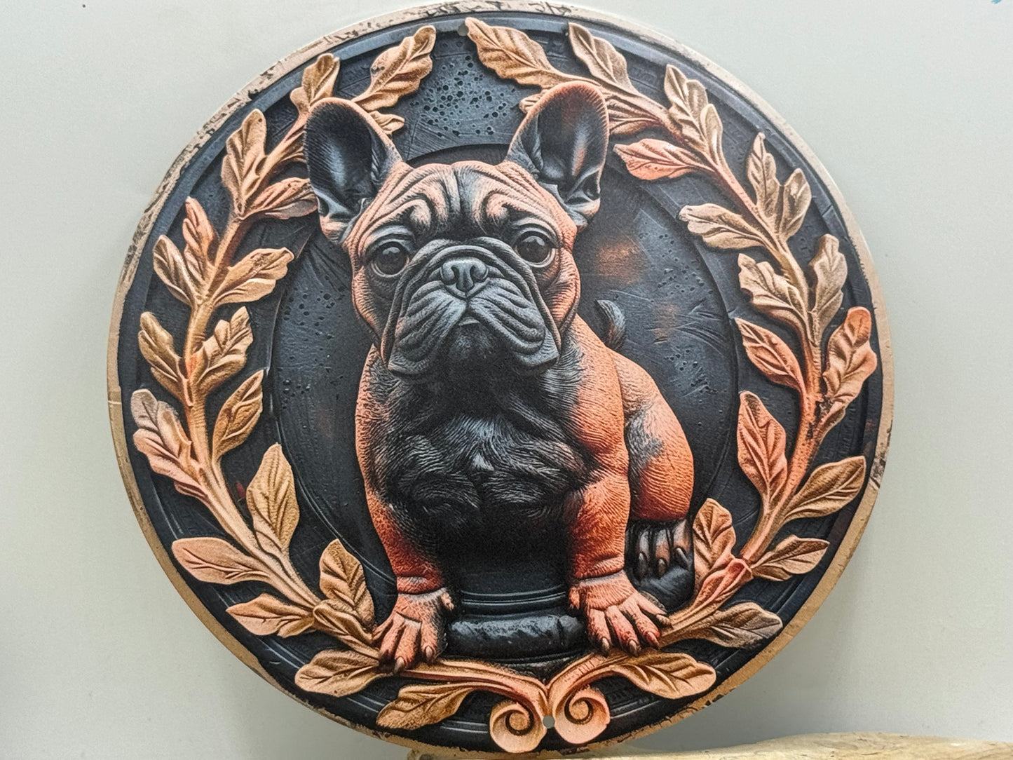 Französische Bulldogge Türschild / Dekoschild / Blechschild #95