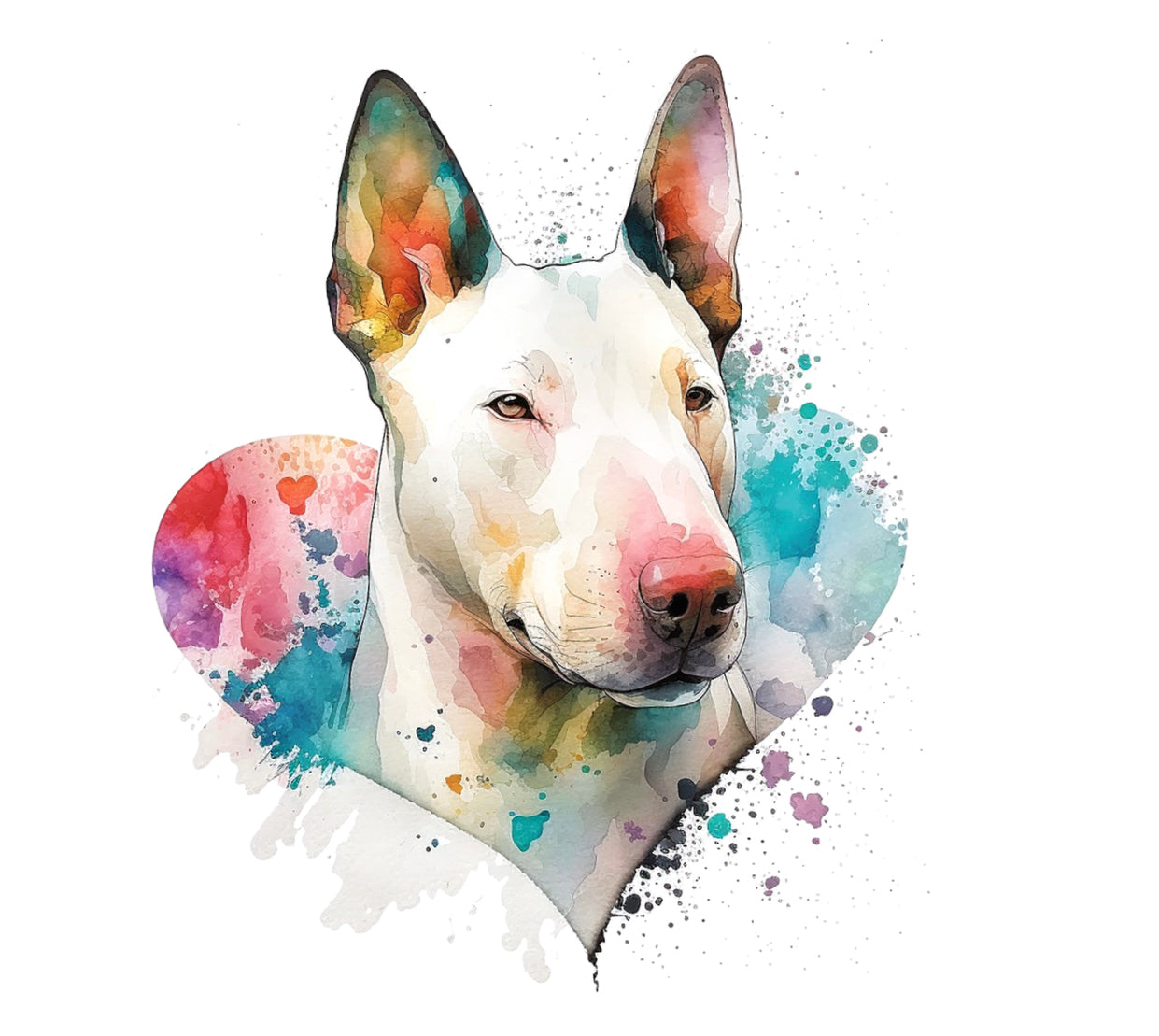 Bullterrier Bügelbild #1