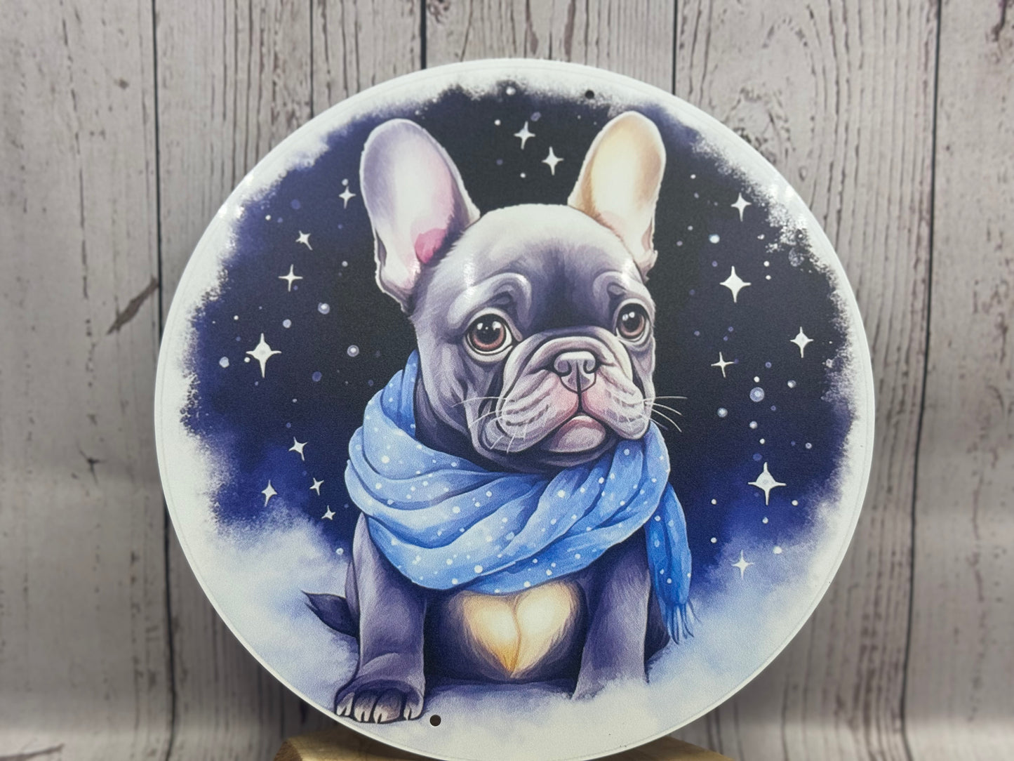 Französische Bulldogge Türschild / Dekoschild / Blechschild #147