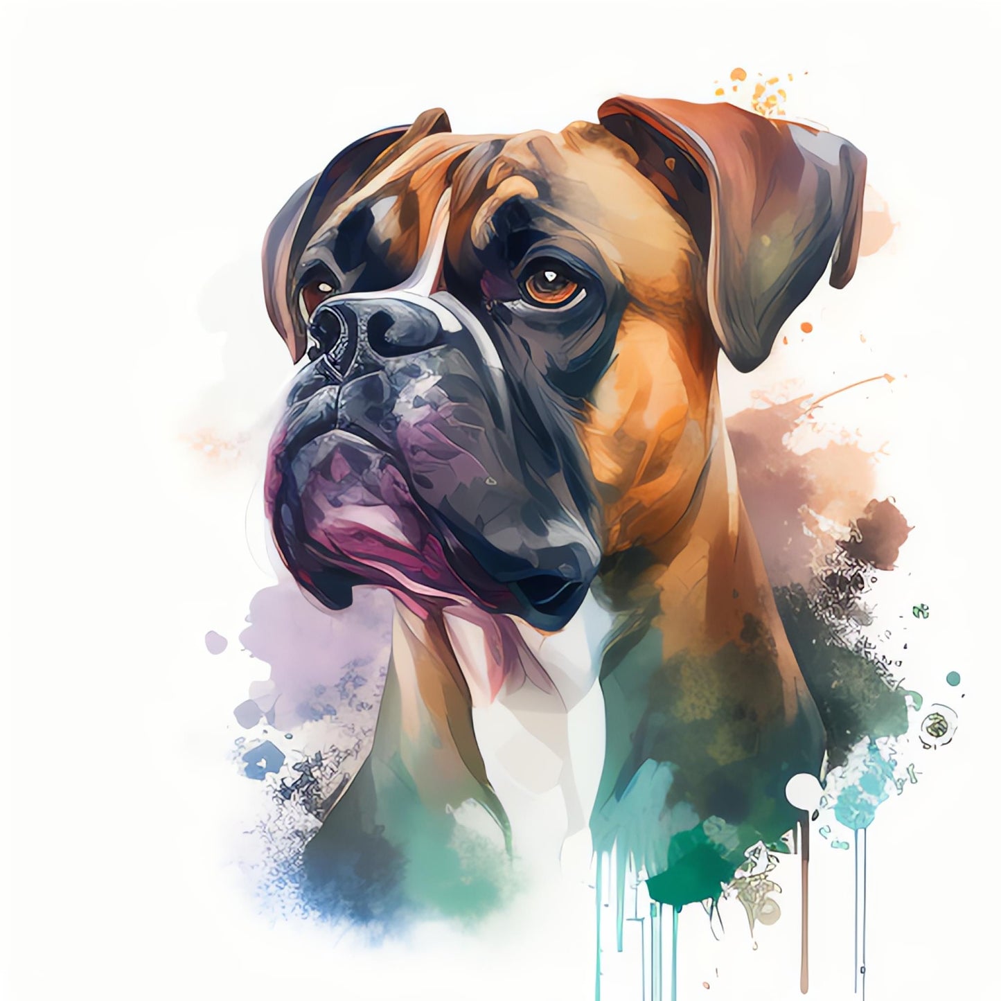 Boxer Bügelbild #29