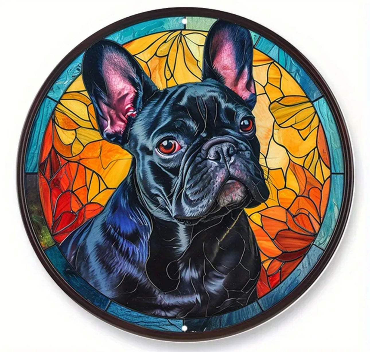 Französische Bulldogge Türschild / Dekoschild / Blechschild #6