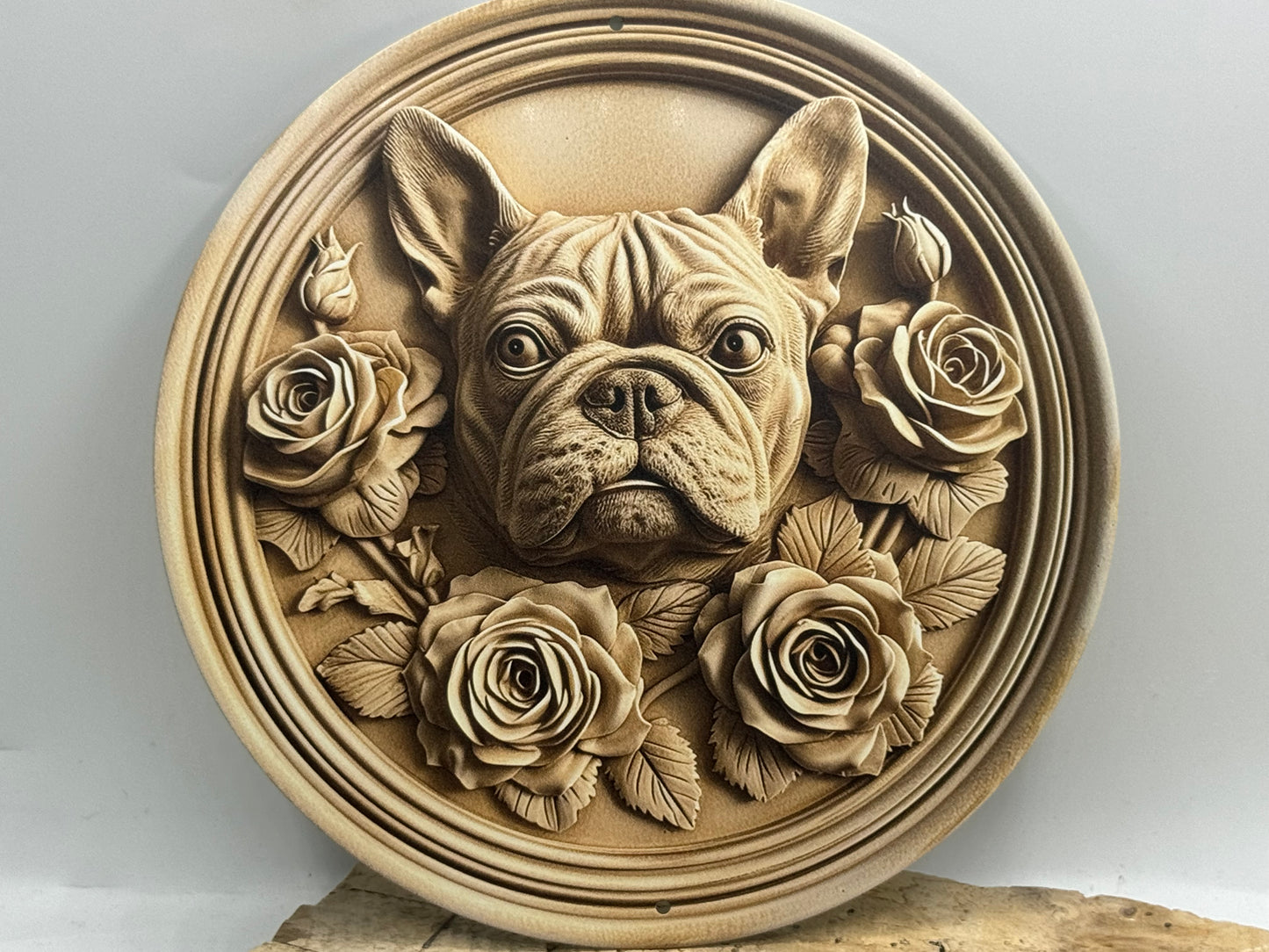 Französische Bulldogge Türschild / Dekoschild / Blechschild #59