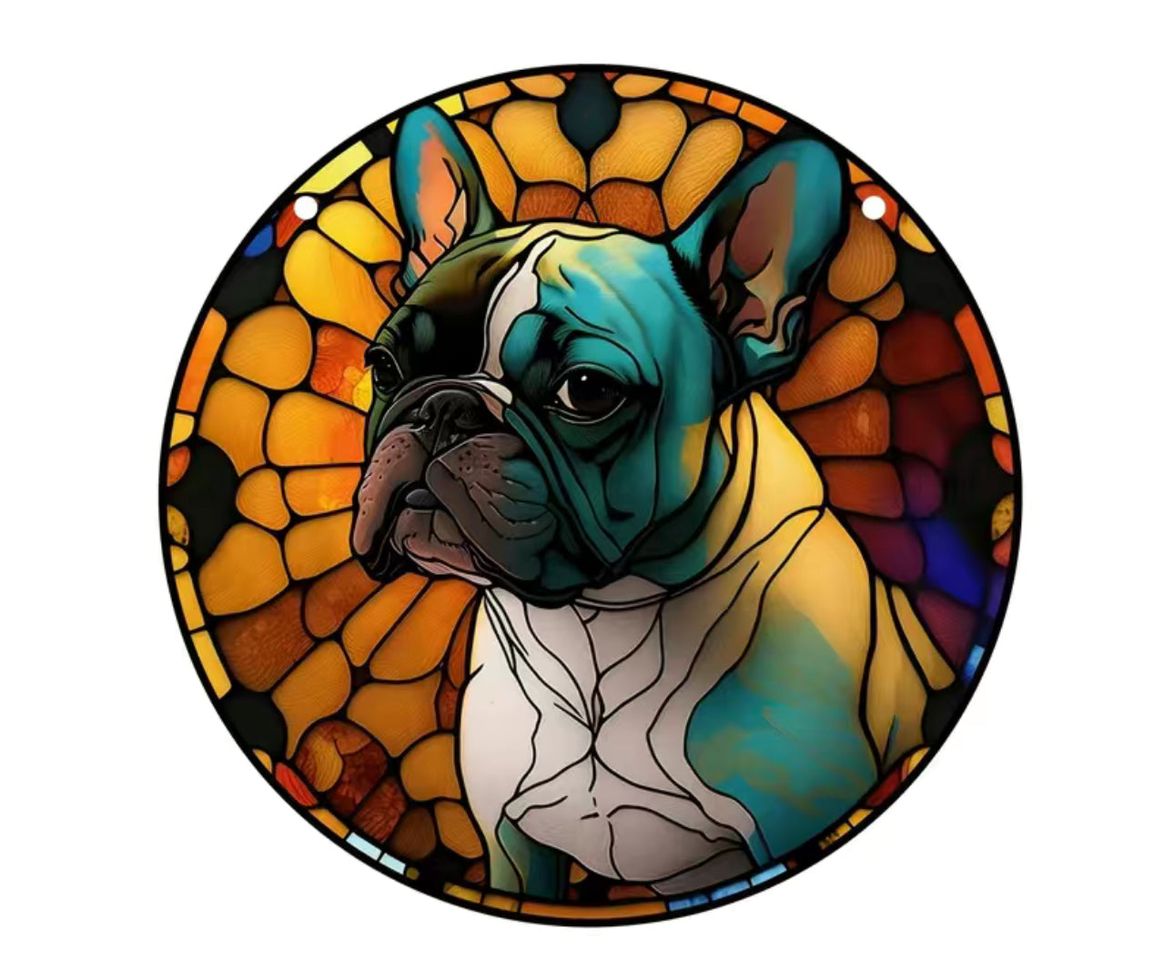 Französische Bulldogge Dekoschild / Dekoration / Sonnenfänger #8
