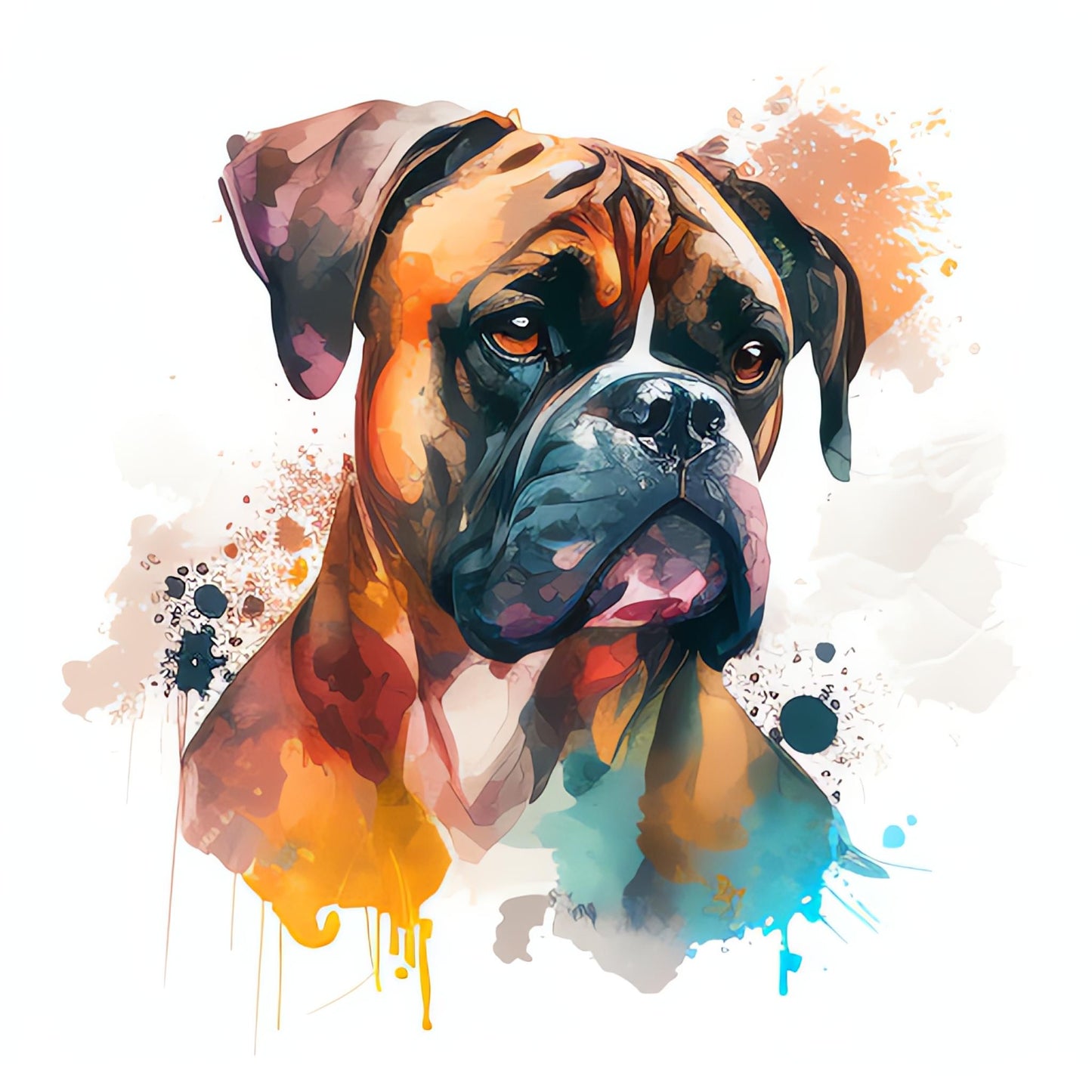 Boxer Bügelbild #15