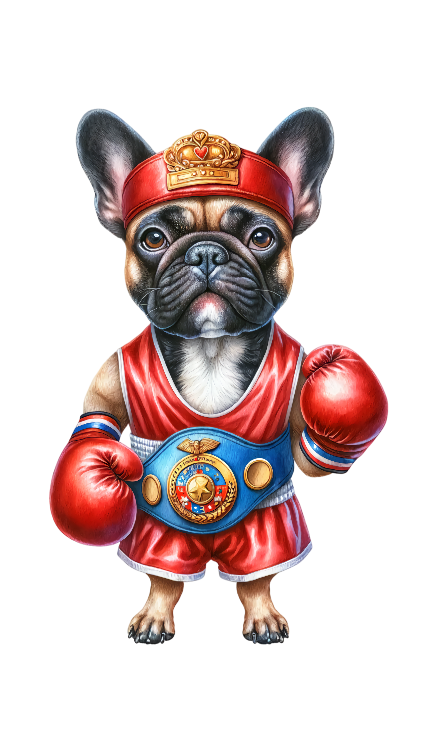 Französische Bulldogge Bügelbild Fiktiv #41