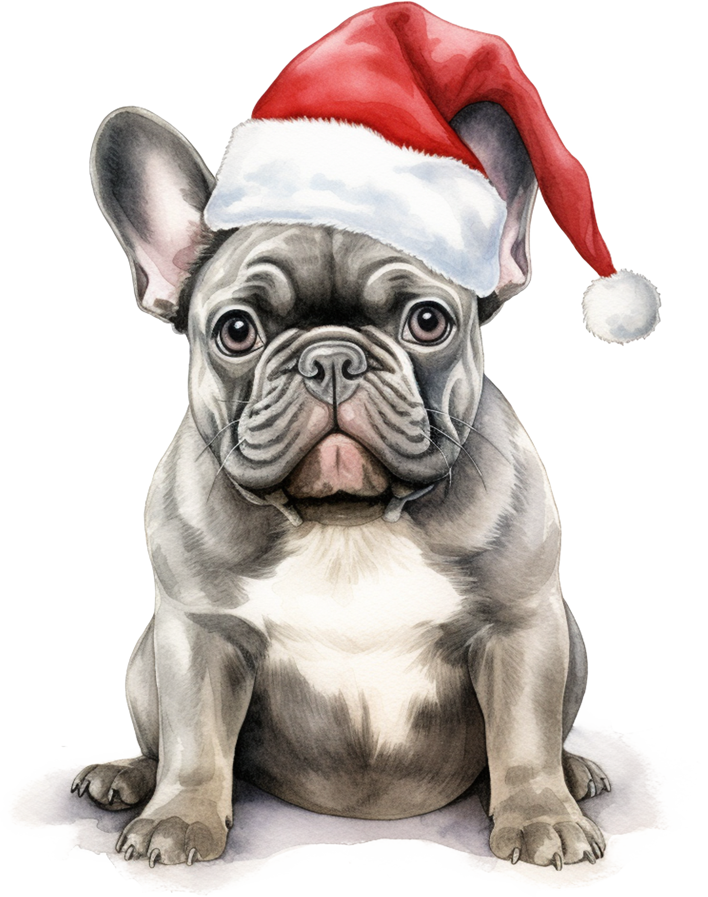 Französische Bulldogge Bügelbild Weihnachten #51