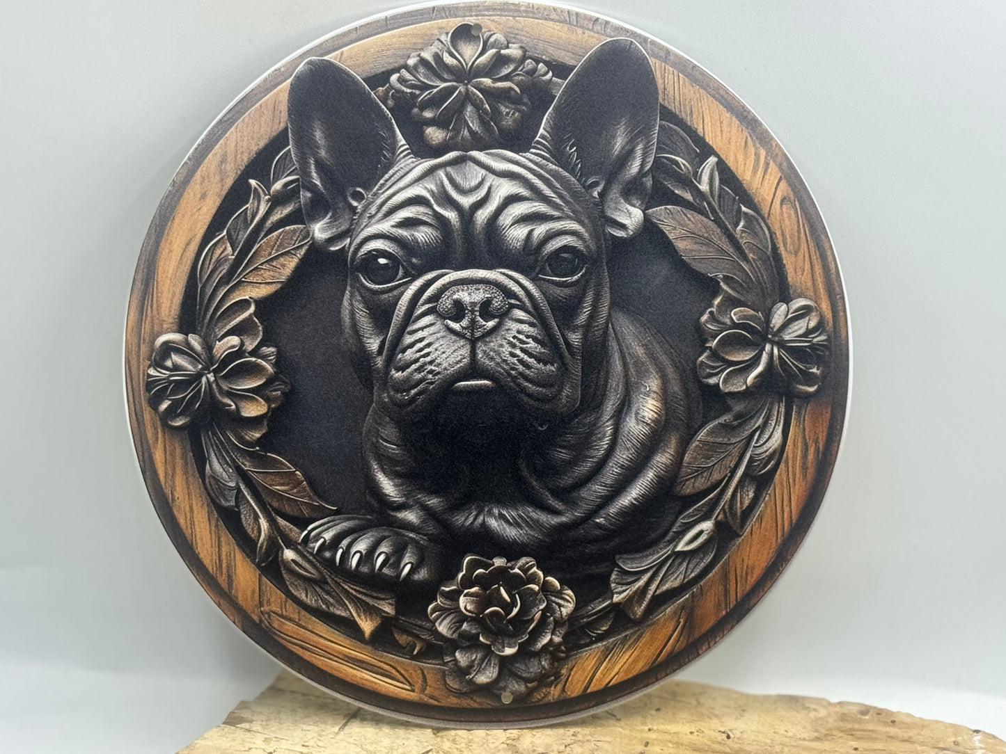 Französische Bulldogge Türschild / Dekoschild / Blechschild #31