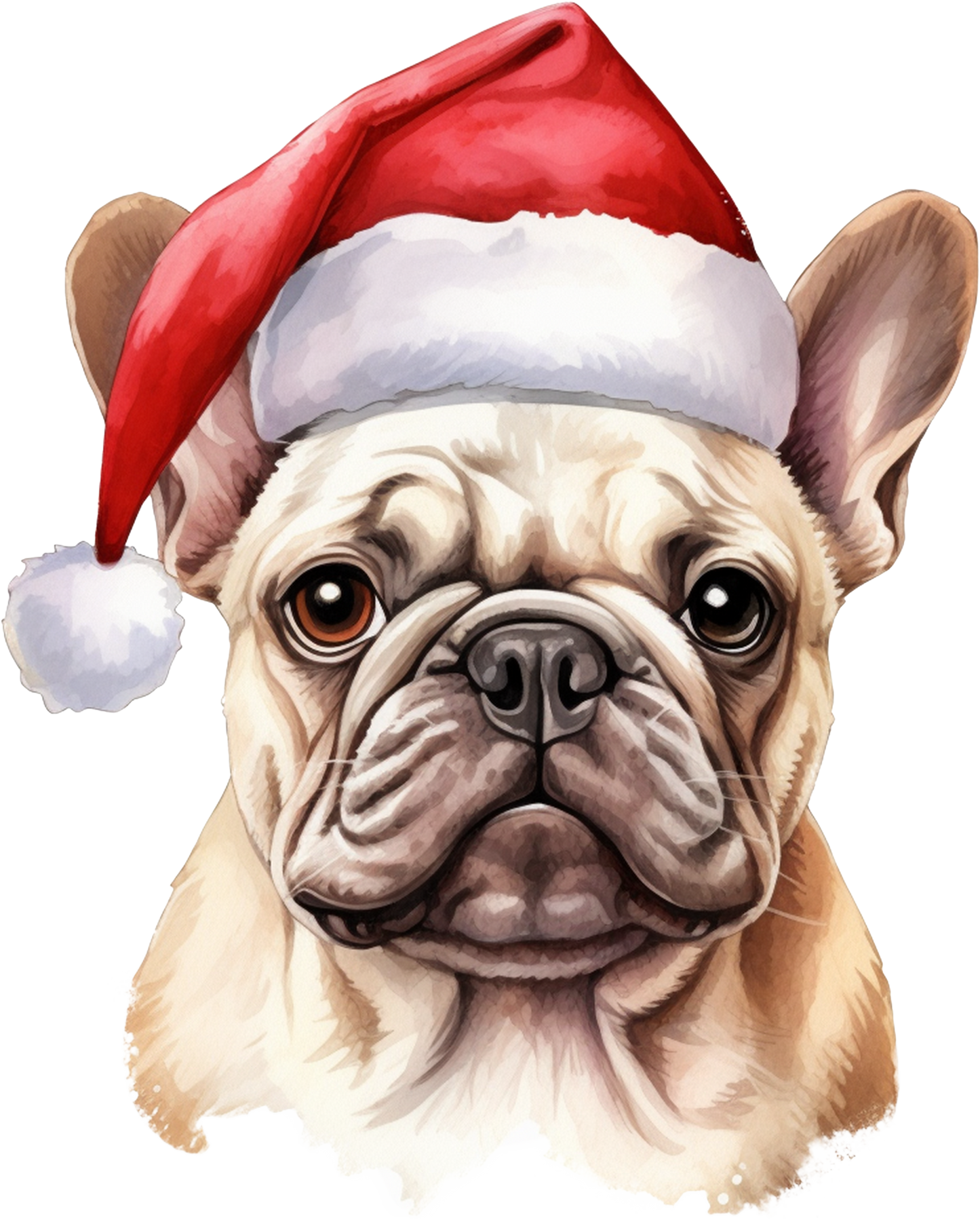 Französische Bulldogge Bügelbild Weihnachten #50