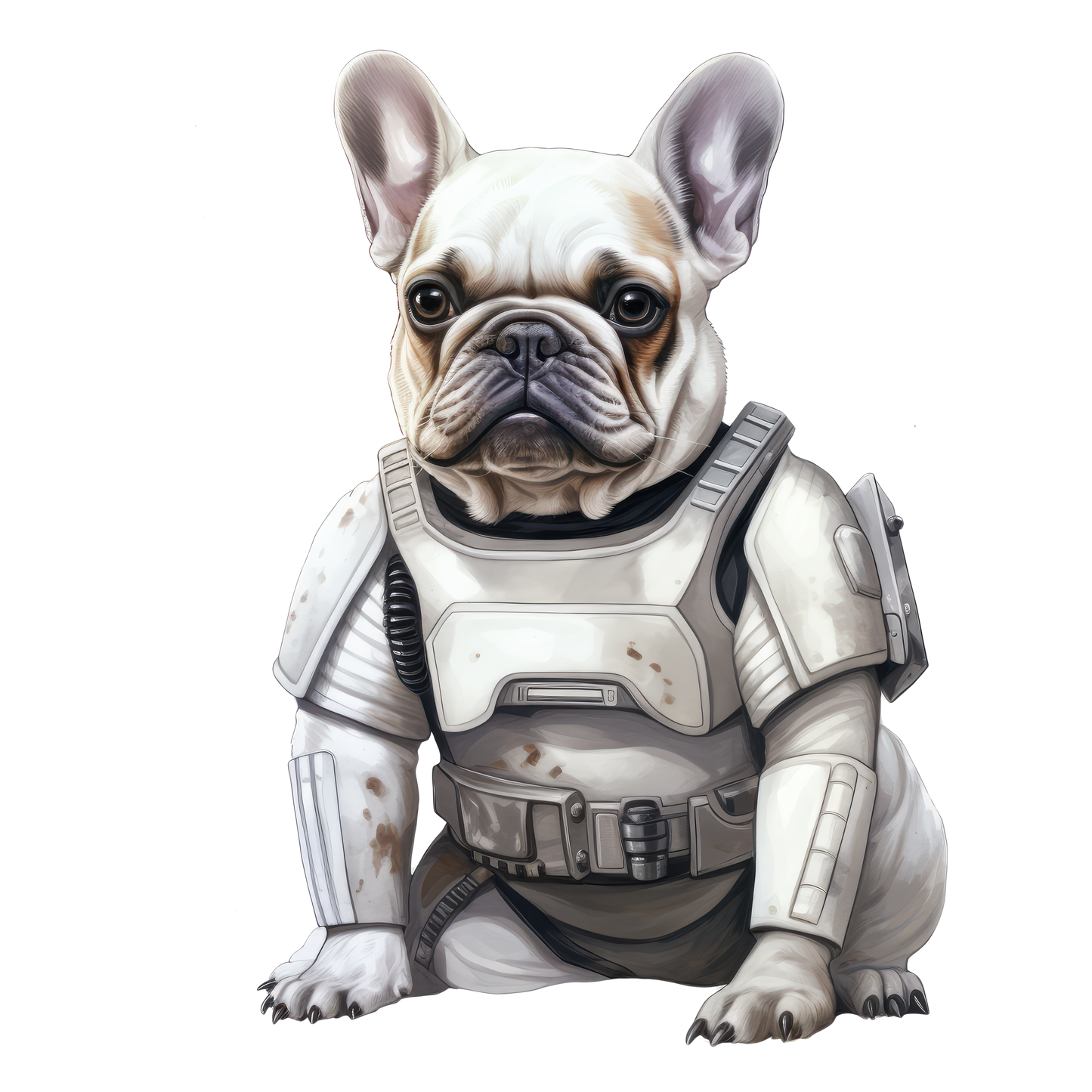 Französische Bulldogge Bügelbild Fiktiv #20