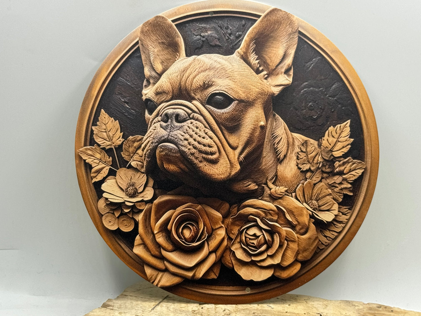 Französische Bulldogge Türschild / Dekoschild / Blechschild #51