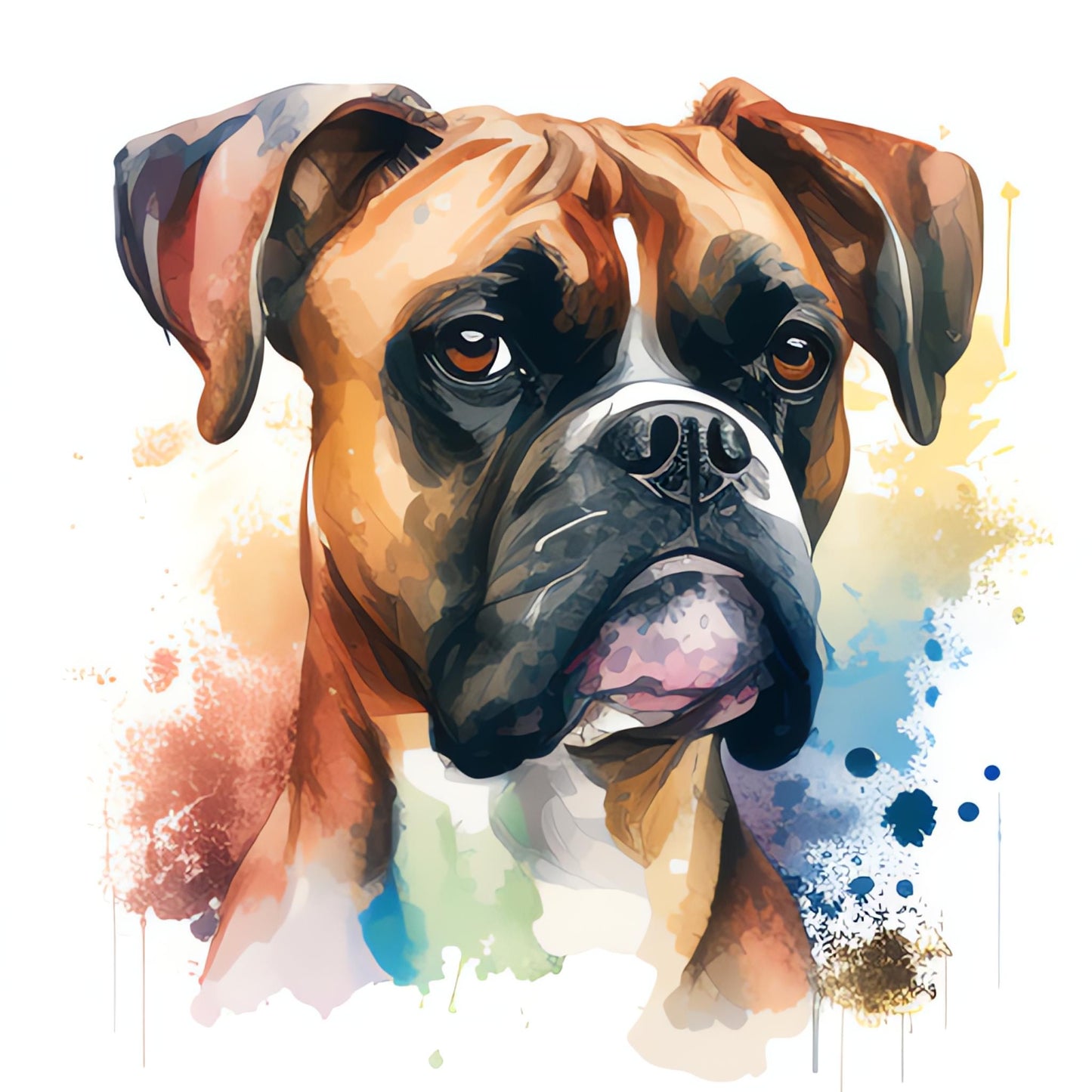 Boxer Bügelbild #14