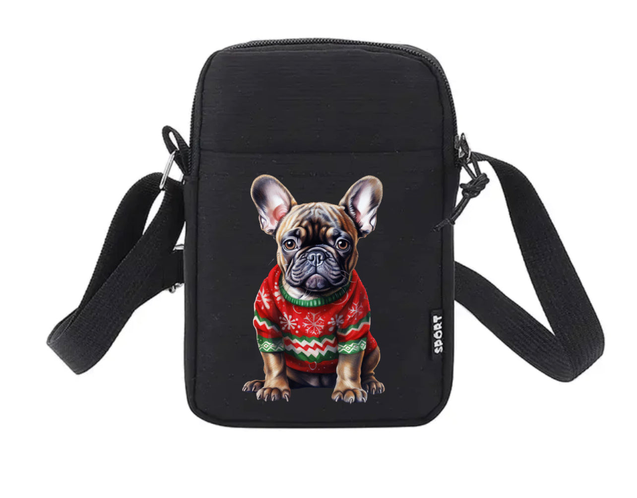 Französische Bulldogge Tasche Winter #10