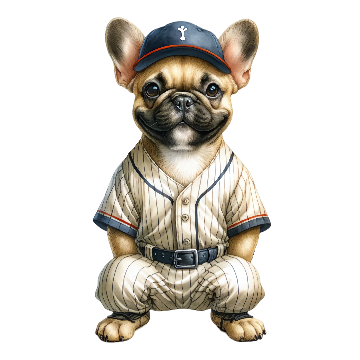 Französische Bulldogge Bügelbild Fiktiv #65