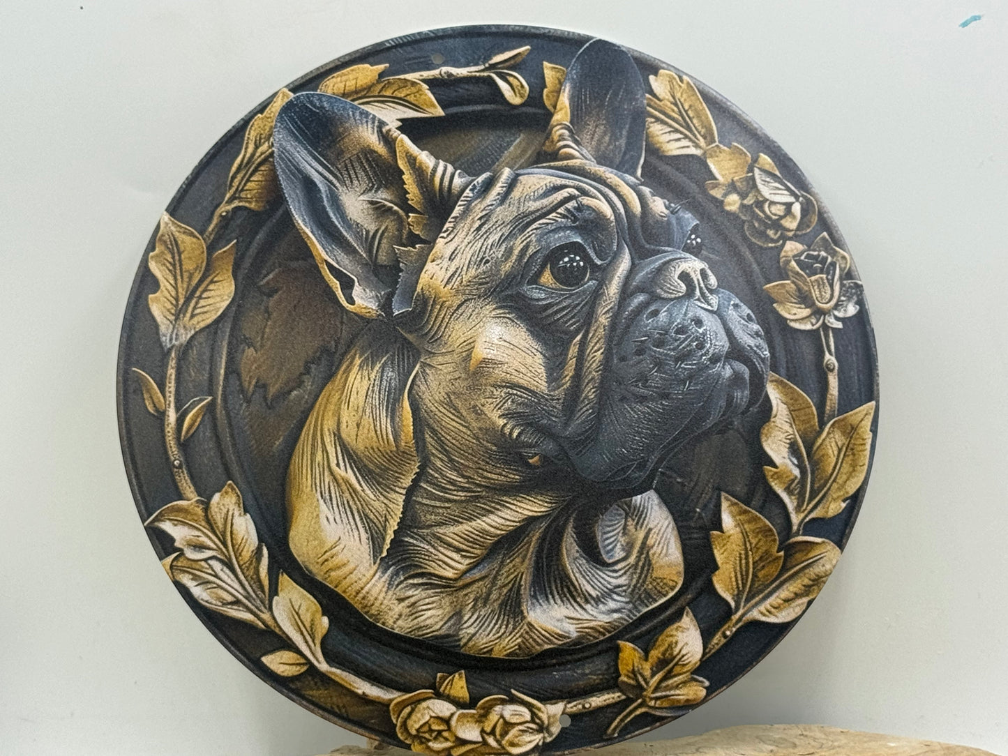 Französische Bulldogge Türschild / Dekoschild / Blechschild #108