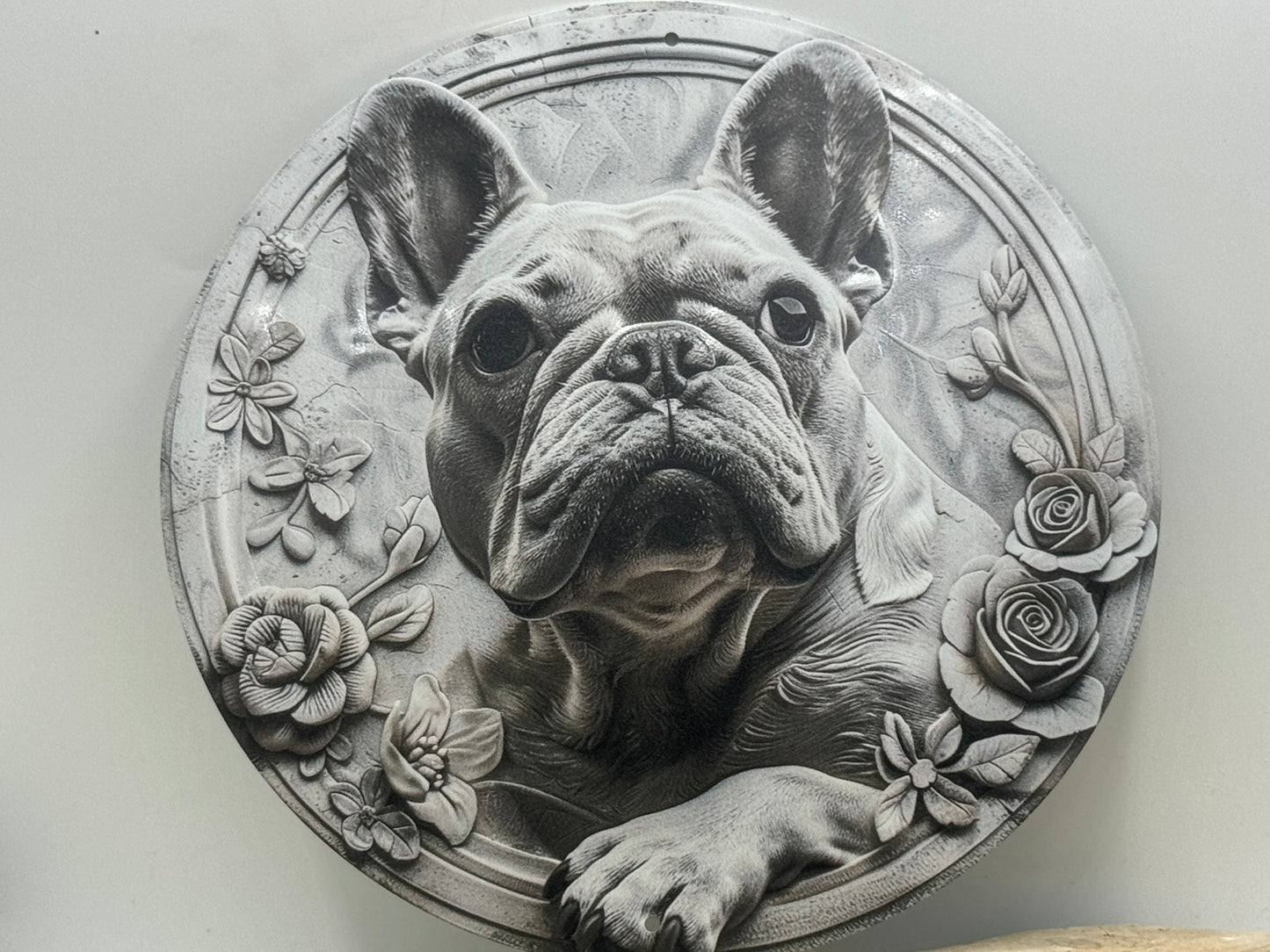 Französische Bulldogge Türschild / Dekoschild / Blechschild #96