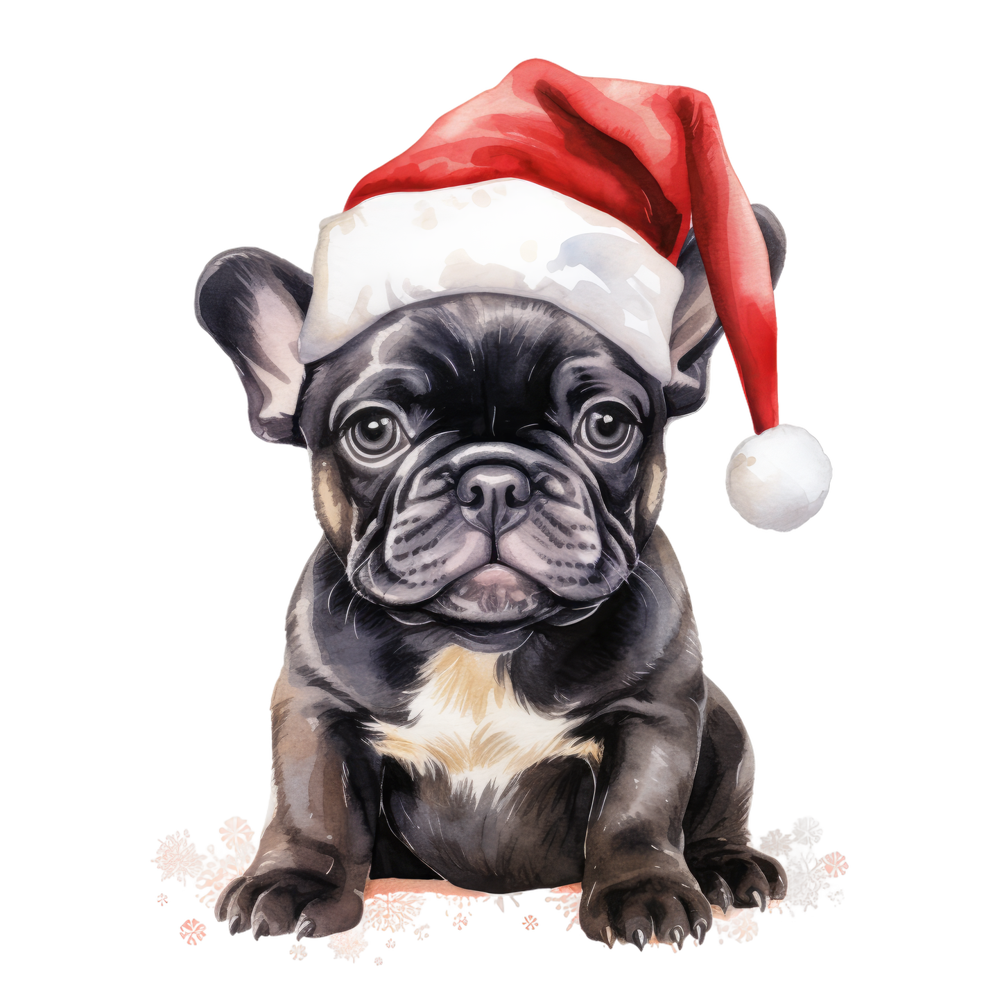 Französische Bulldogge Bügelbild Weihnachten #96
