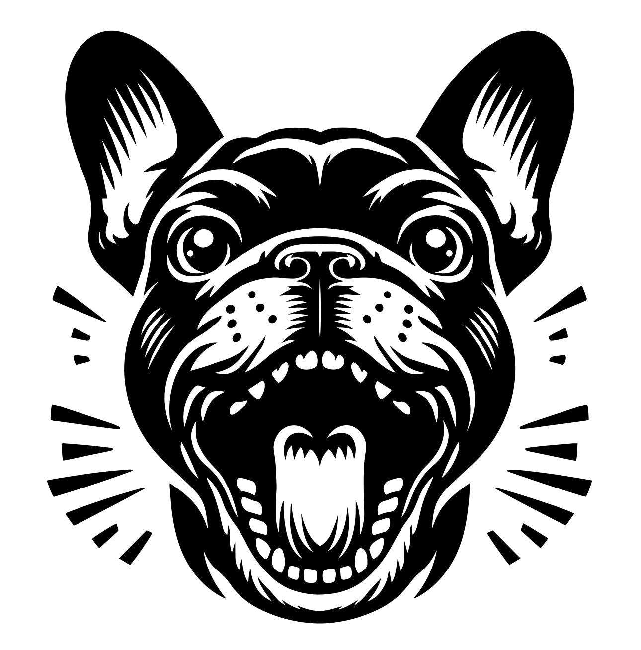 Französische Bulldogge Autoaufkleber #303
