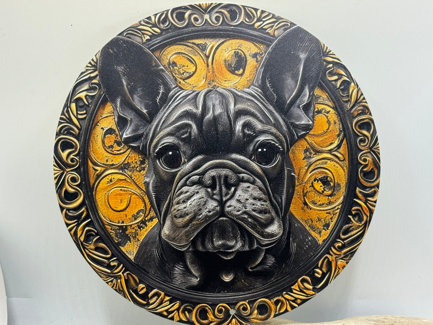Französische Bulldogge Türschild / Dekoschild / Blechschild #62