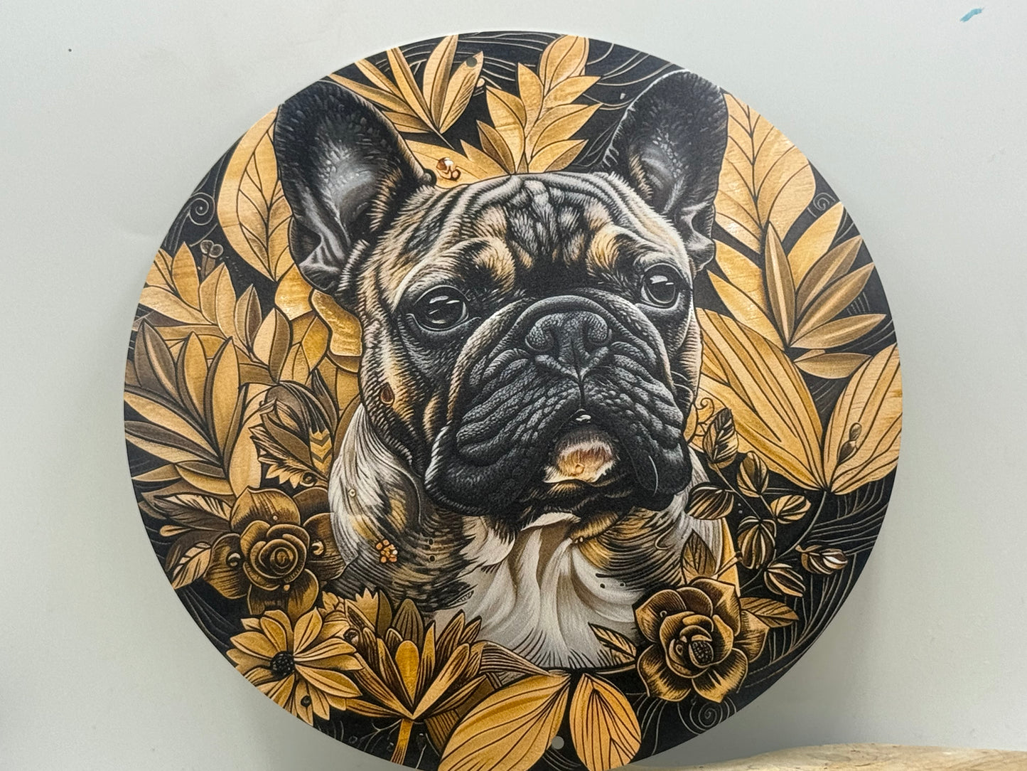 Französische Bulldogge Türschild / Dekoschild / Blechschild #109