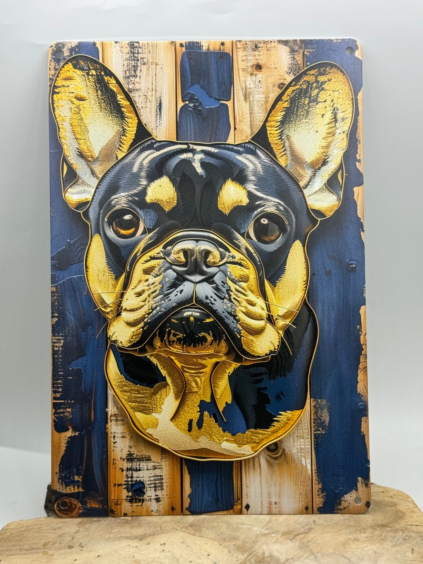 Französische Bulldogge Türschild / Dekoschild / Blechschild #184