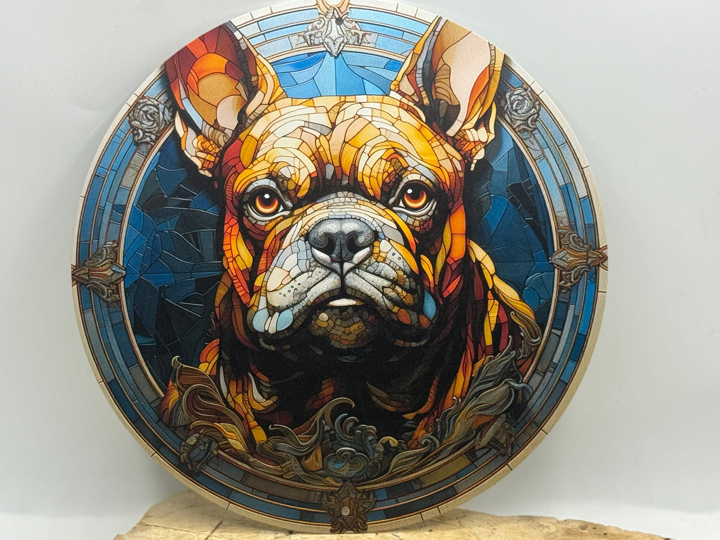 Französische Bulldogge Türschild / Dekoschild / Blechschild #37