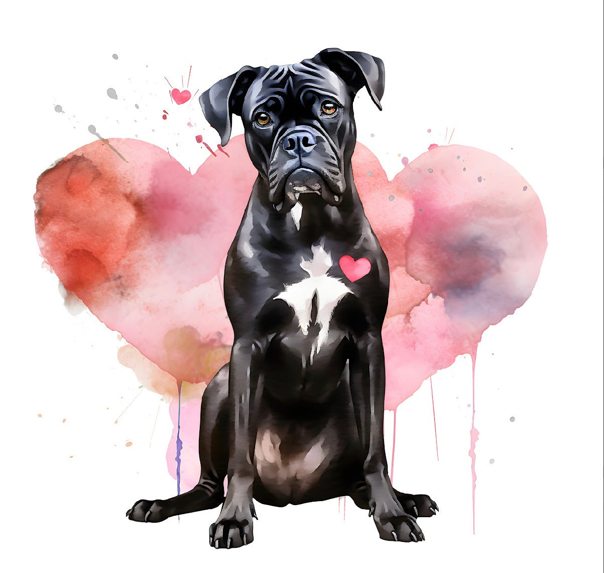 Boxer Bügelbild #35