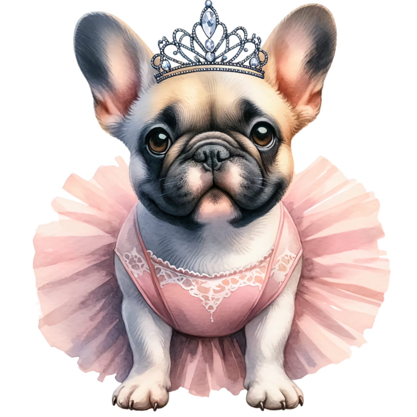 Französische Bulldogge Bügelbild Fiktiv #78