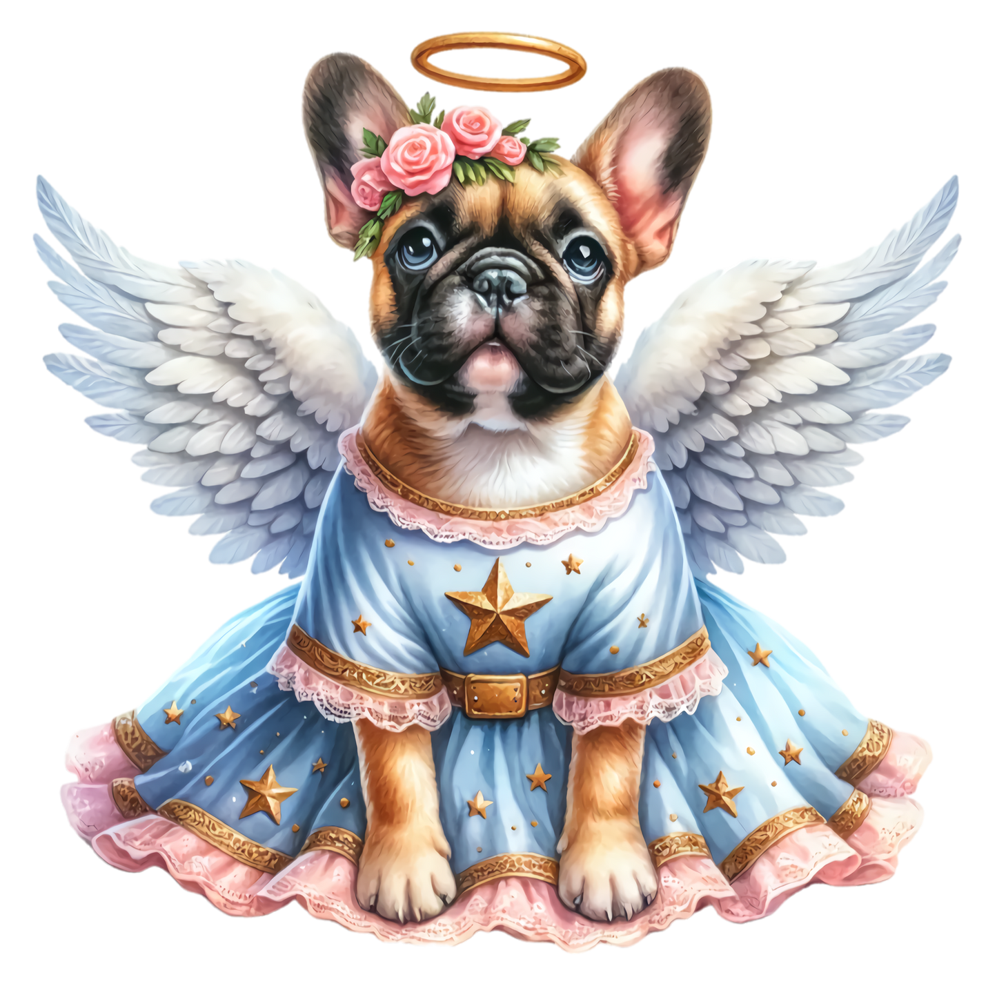 Französische Bulldogge Bügelbild Fiktiv #68