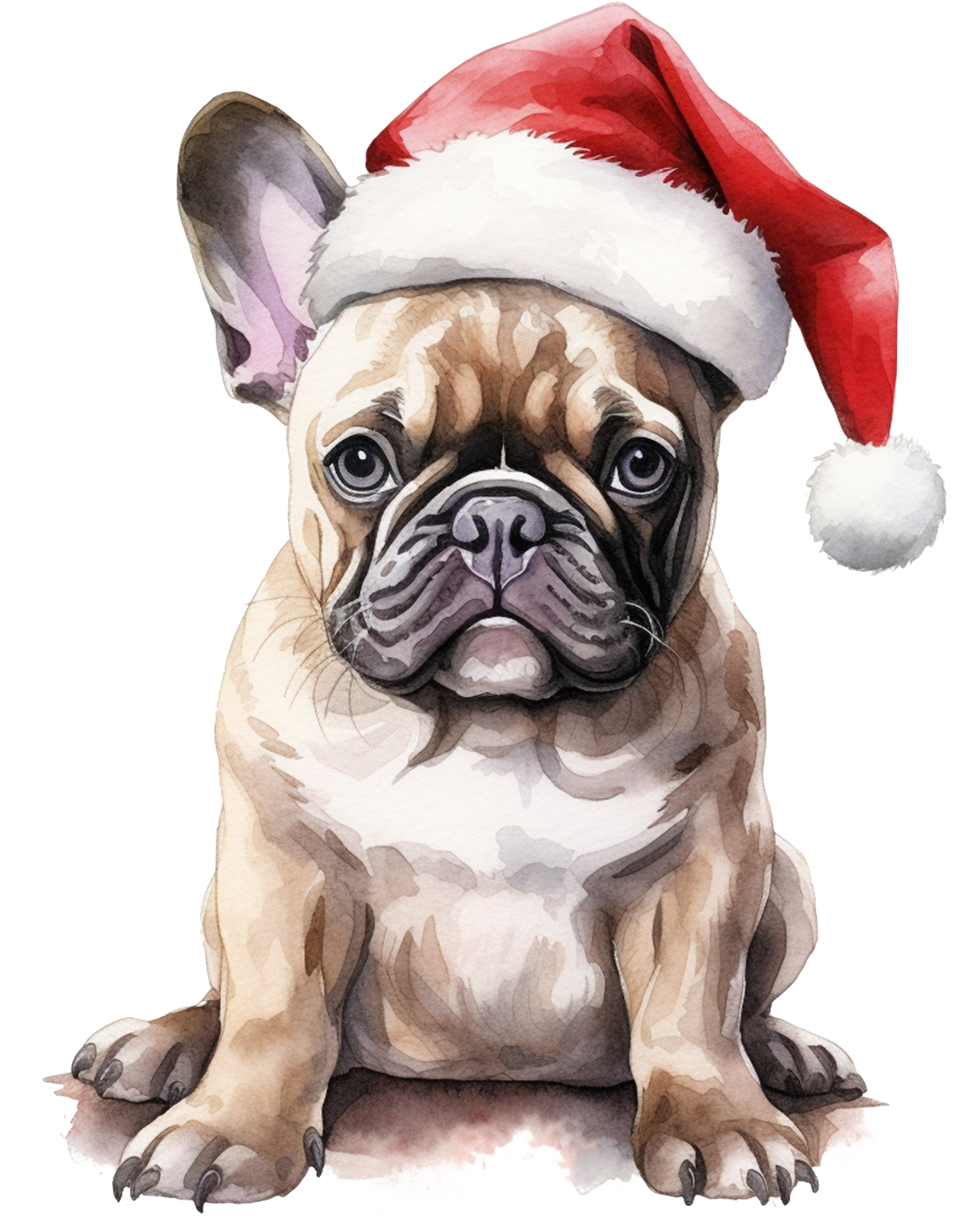 Französische Bulldogge Bügelbild Weihnachten #40